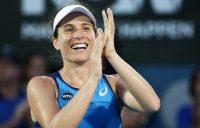 Johanna Konta celebrates her title at the Sydney International in 2017; Getty Images