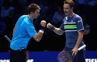 John Peers (L) and Henri Kontinen en route to victory over Jean-Julien Rojer and Horia Tecau at the ATP Finals; Getty Images