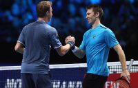 John Peers (R) and Henri Kontinen celebrate their victory over Raven Klaasen and Rajeev Ram at the ATP Finals; Getty Images