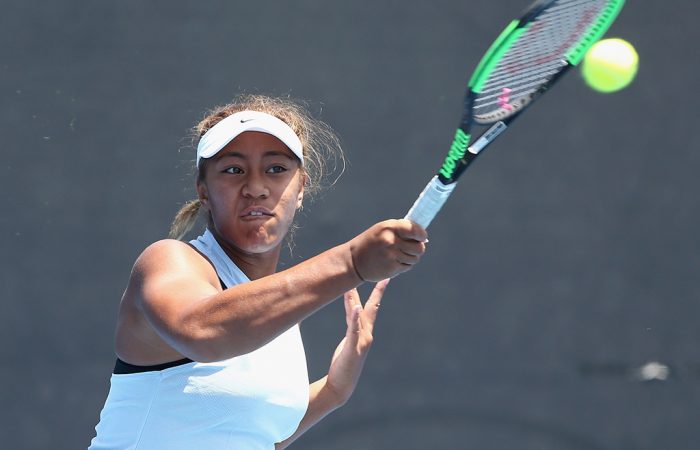 Destanee Aiava in action at the Australian Open Play-off; Getty Images