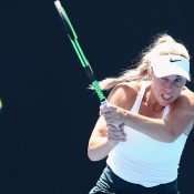 Tammi Patterson in action during the Australian Open 2018 Play-off at Melbourne Park; Getty Images