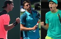 (L-R) Thanasi Kokkinakis, John Millman and Alex De Minaur qualified for the Miami Open; Getty Images