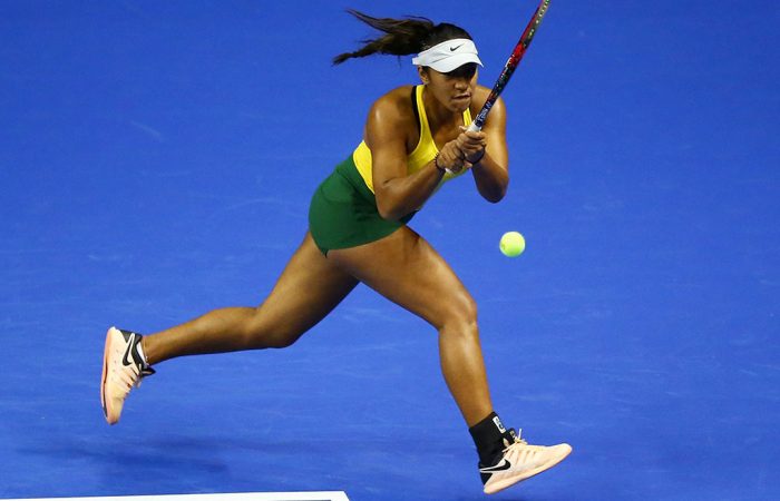 Destanee Aiava in action during Fed Cup in Wollongong; Getty Images