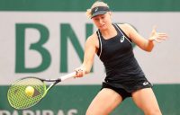 FIGHTING SPIRIT: Daria Gavrilova was forced to dig deep to beat Sorana Cirstea in the first round of Roland Garros 2018; Getty Images
