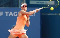 Sam Stosur in action during her second-round win over Denisa Allertova at the WTA Prague Open; photo credit TK Sparta Praha / Pavel Lebeda (sport-pics.cz)