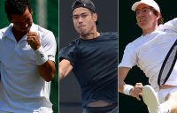 (L-R) Alex Bolt, Jason Kubler and John-Patrick Smith have qualified for Wimbledon in 2018; Getty Images
