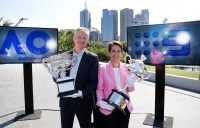 Tennis Australia President and Chair, Jayne Hrdlicka, joined Nine Network CEO Hugh Marks to make the announcement at Melbourne Park