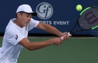 Alex De Minaur in action during his second-round loss to John Isner at the ATP Atlanta Open; Getty Images