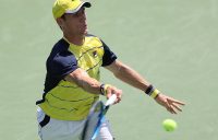 Matt Ebden in action during his second-round win over Donald Young at the ATP event in Atlanta; Getty Images