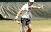 Matt Ebden practises at Wimbledon; Getty Images