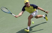 Matt Ebden in action during his quarterfinal victory over Marcos Baghdatis at the Atlanta Open; Getty Images