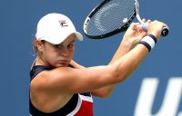 Ash Barty in action at the US Open; Getty Images