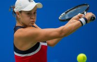 Ash Barty in action at the WTA Wuhan Open; Getty Images