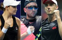 (L-R) Ash Barty, Dylan Alcott and John Millman; Getty Images
