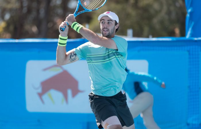 Jordan THOMPSON (AUS) [3] during Day four of the Apis Canberra International #ApisCBRINTL. Match was played at Canberra Tennis Centre in Lyneham, Canberra, ACT on Tuesday 30 October 2018. Photo: Ben Southall. #Tennis #Canberra