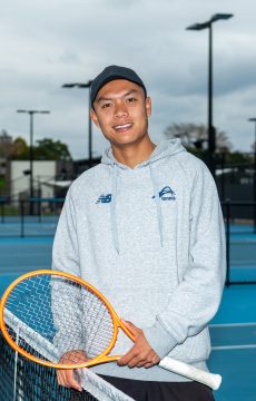 BRISBANE, AUSTRALIA - AUGUST 05: Derek Pham poses for a photo at the National Tennis Academy, Brisbane, 5th August, 2022. MANDATORY PHOTO CREDIT, Tennis Australia/Bradley Kanaris Photography (Photo by Bradley Kanaris/ Tennis Australia)