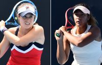 Kimberly Birrell (L) and Destanee Aiava have won through to the second round of the Brisbane International (photos: Elizabeth Xue Bai)