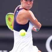 Gabriella Da Silva-Fick competes in the junior tournament at Australian Open 2018; Getty Images