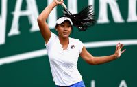 Priscilla Hon, pictured in qualifying in Birmingham, competed more regularly on the WTA tour in 2018 (Getty Images)
