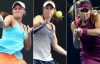 (L-R) Zoe Hives, Ellen Perez and Destanee Aiava have received main-draw wildcards for Australian Open 2019 (Getty Images)