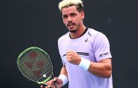 Alex Bolt in action during his first-round win over Alex Bolt at the Australian Open (Getty Images)