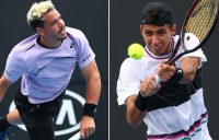 Alex Bolt (L) and Alexei Popyrin play their second-round matches on Day 4 at the Australian Open (Getty Images)