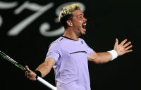 Alex Bolt celebrates his second-round win over Gilles Simon at the Australian Open (Getty Images)