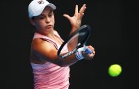 Ash Barty in action during her second-round victory over Wang Yafan at the Australian Open (Getty Images)