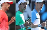 (L-R) John Millman, Jordan Thompson and Matt Ebden (Getty Images)