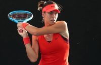 Ajla Tomljanovic in action during her second-round victory over Johanna Konta at the Brisbane International (Getty Images)