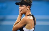 Ajla Tomljanovic of Australia reacts after defeating Tamara Zidansek of Slovakia during their semi-final match at the Thailand Open tennis tournament in Hua Hin on February 2, 2019. (Photo by Chalinee THIRASUPA / AFP) (Photo credit should read CHALINEE THIRASUPA/AFP/Getty Images)