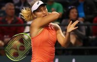 Daria Gavrilova in action during her first-round victory over Dayana Yastremska at Indian Wells (Getty Images)