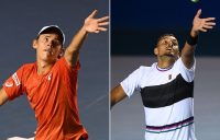 Alex De Minaur (L) and Nick Kyrgios are seeded at the BNP Paribas Open at Indian Wells (Getty Images)