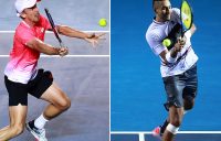 John Millman (L) and Nick Kyrgios are among the Aussies competing at the Miami Open (Getty Images)