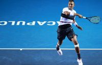 Nick Kyrgios in action during his quarterfinal victory over Stan Wawrinka in Acapulco (Getty Images)