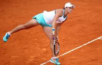 Ash Barty in action during her third-round win over Yulia Putintseva at the Madrid Open (Getty Images)