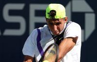 Alexei Popyrin in action during his second-round win over Mikhail Kukushkin at the US Open (Getty Images)