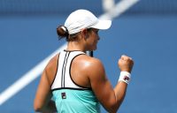 Ash Barty in action during her second-round win over Maria Sharapova in Cincinnati (Getty Images)