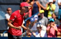 Alex de Minaur in action during his second-round win over Cristian Garin (Getty Images)