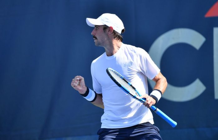 Jordan Thompson in action at the Citi Open in Washington DC (photo: Peter Staples/ATP Tour)