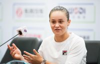 Ash Barty speaks to the media ahead of the 2019 Wuhan Open (Getty Images)