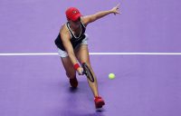 Ash Barty in action at the WTA Finals (Getty Images)