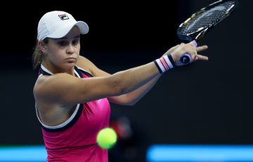 Ash Barty in action at the China Open in Beijing (Getty Images)