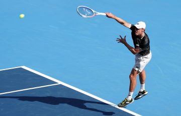 John Millman in action at the ATP tournament in Tokyo (Getty Images)