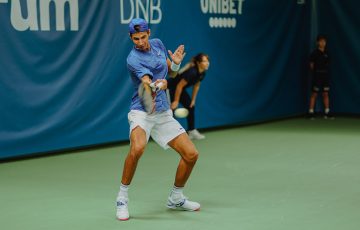 Alexei Popyrin in action at the ATP tournament in Stockholm (©Intrum Stockholm Open)