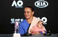Ash Barty with her baby niece Olivia; Getty Images