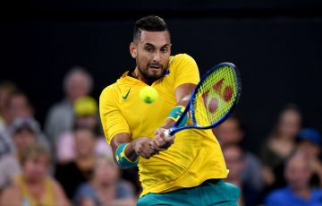 Nick Kyrgios kicked off the 2020 season with an unbeaten run at the ATP Cup in Brisbane; Getty Images