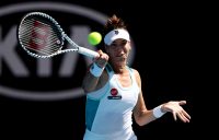 MOVING ON: Ajla Tomljanovic fires a forehand during her first round win at Australian Open 2020. Picture: Getty Images