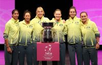 The Australian Fed Cup team ahead of the 2019 final in Perth. (Getty Images)
