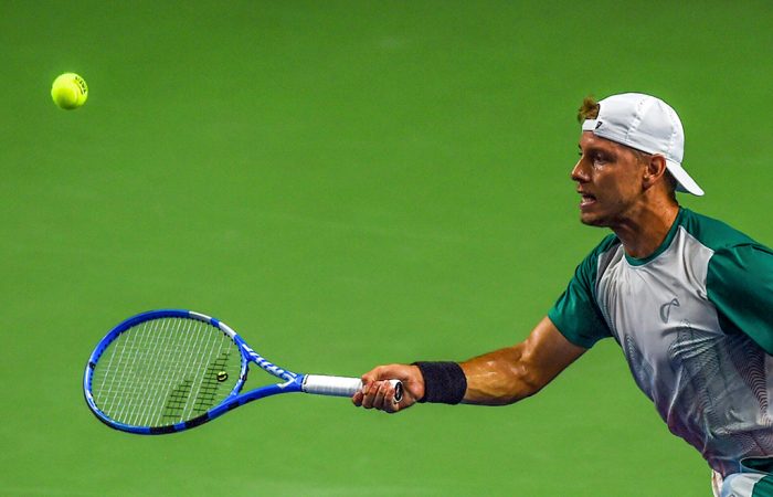 James Duckworth in action during the ATP tournament in Pune, India. (photo: Getty Images)